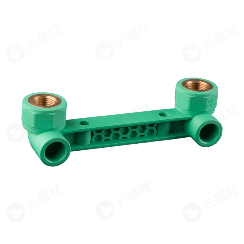 柏可威绿色PPR 连体双内螺弯头25*1/2