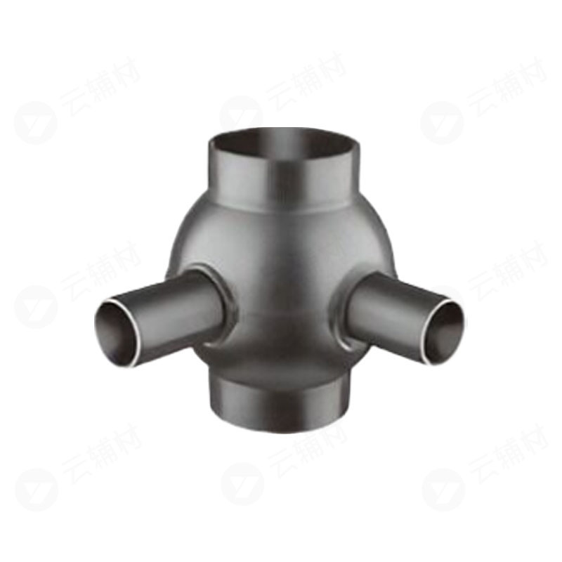 联塑HDPE管件 90°多出口球通（四通）DN75x63