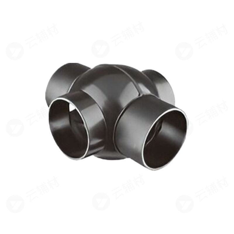 联塑HDPE管件 180多出口球通（四通）DN125x90
