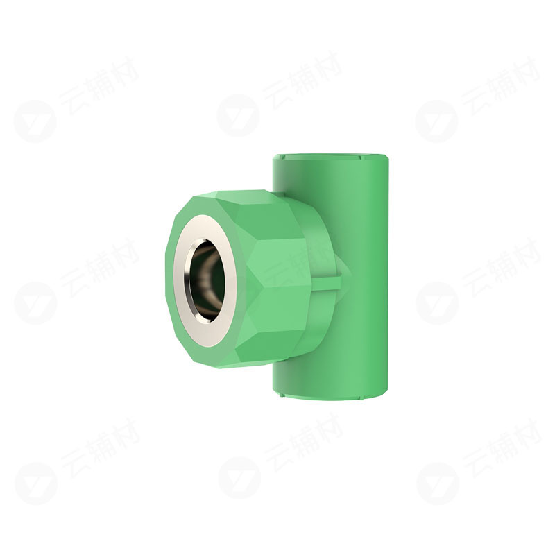 伟星绿色ppr水晶配件 阴螺纹三通dn25×1/2"